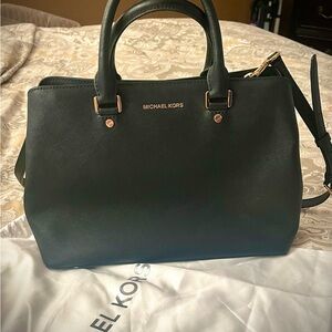 Michael Kors Savannah Black Satchel